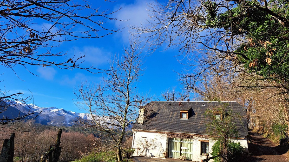 Poueyferre House | Gîte near Lourdes, in the Pyrenees. Mountain views. Pets allowed