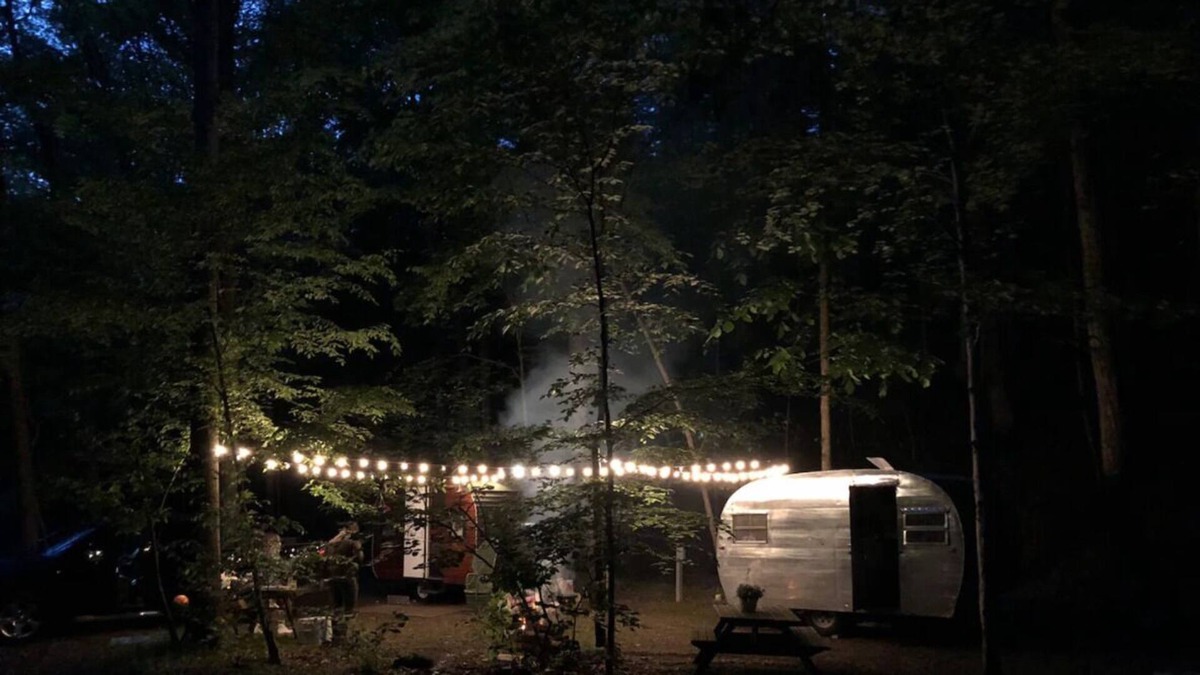 Gnaw Bone House | Glamp in a Vintage Camper | Brown County