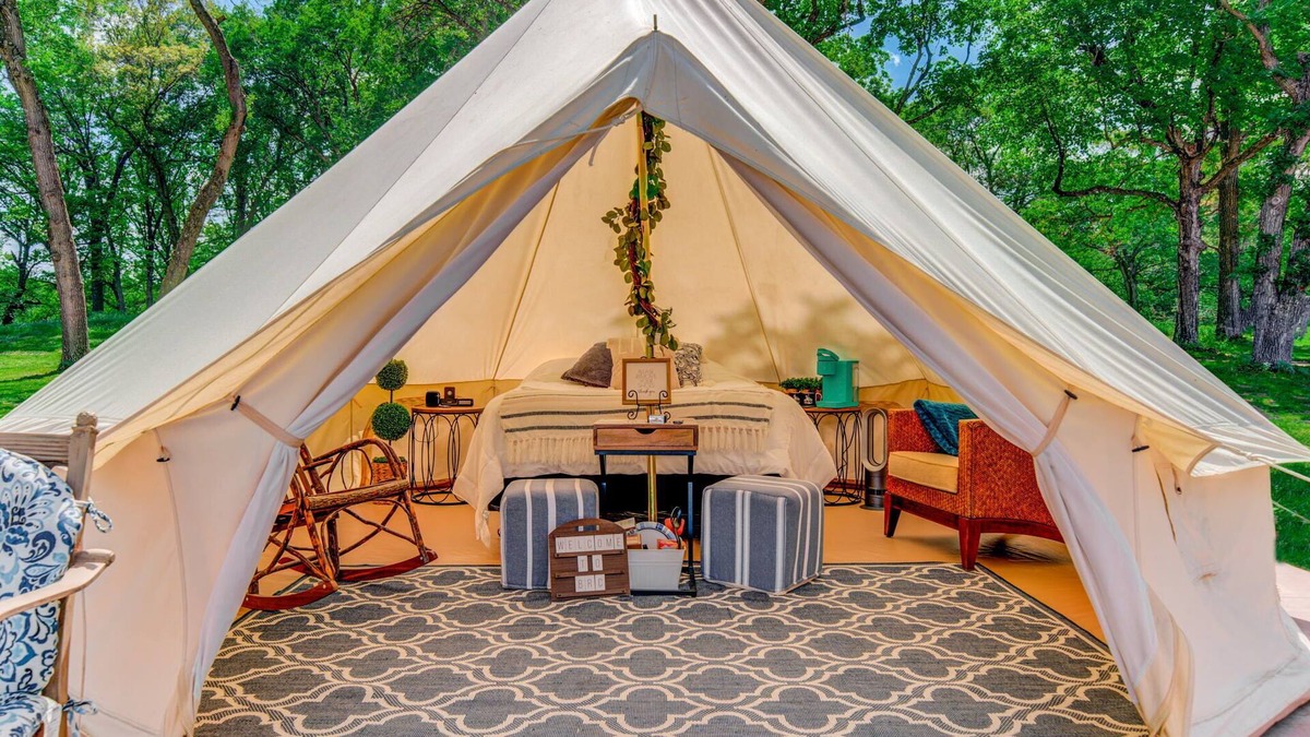 St Croix Falls House | Glamp Tent at Historic estate Big Rock Creek