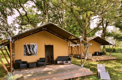 Cronat House | Glamping Les Arbres, Luxe Safaritent met zwembad