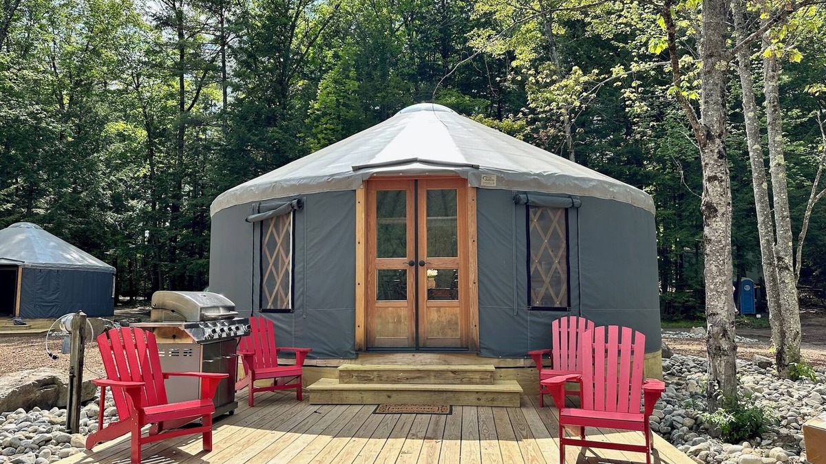 Warrensburg RV Rental | Glamping Private Lake Escape - Waterfront Yurt @ Daggett Lake