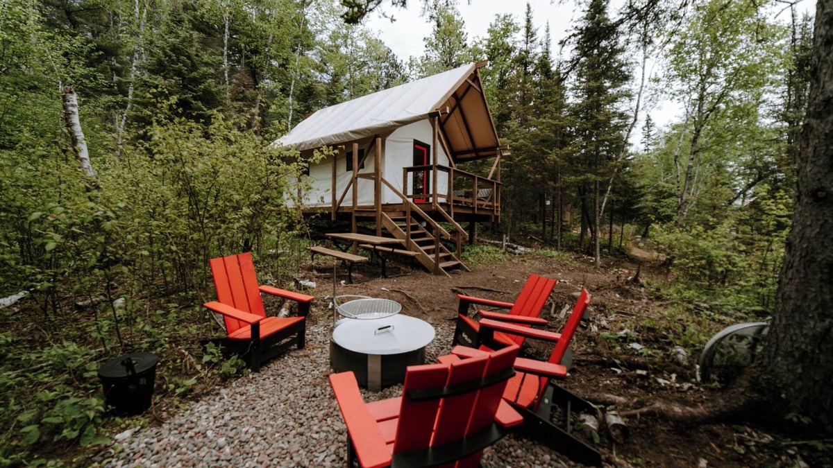 Beaver Bay RV Rental | Glamping Tent on the North Shore!