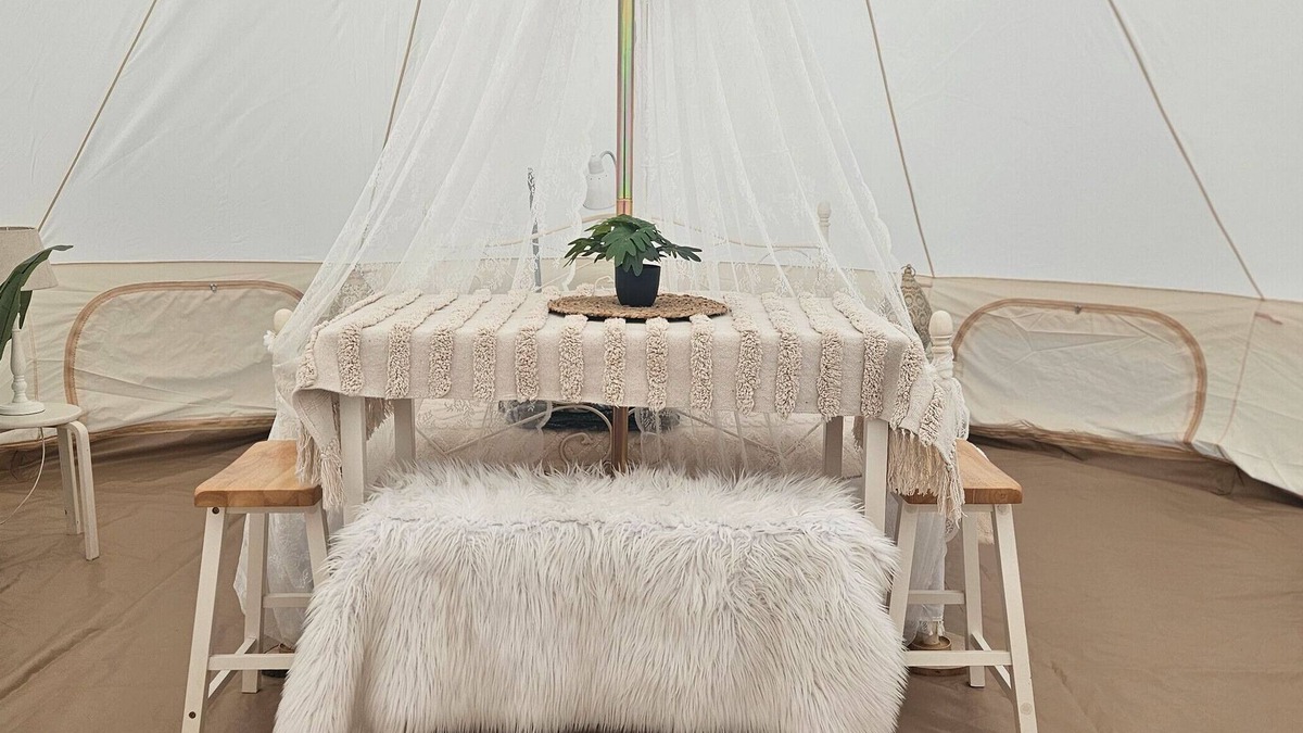 Carpin RV Rental | Glamping 'Tipi Jurte Zelt In Der Seenplatte' with Private Terrace, Private Garden and Wi-Fi