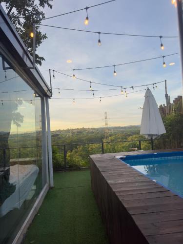 CSJDM House | Glass Cabin Secluded Overlooking Oasis with pool