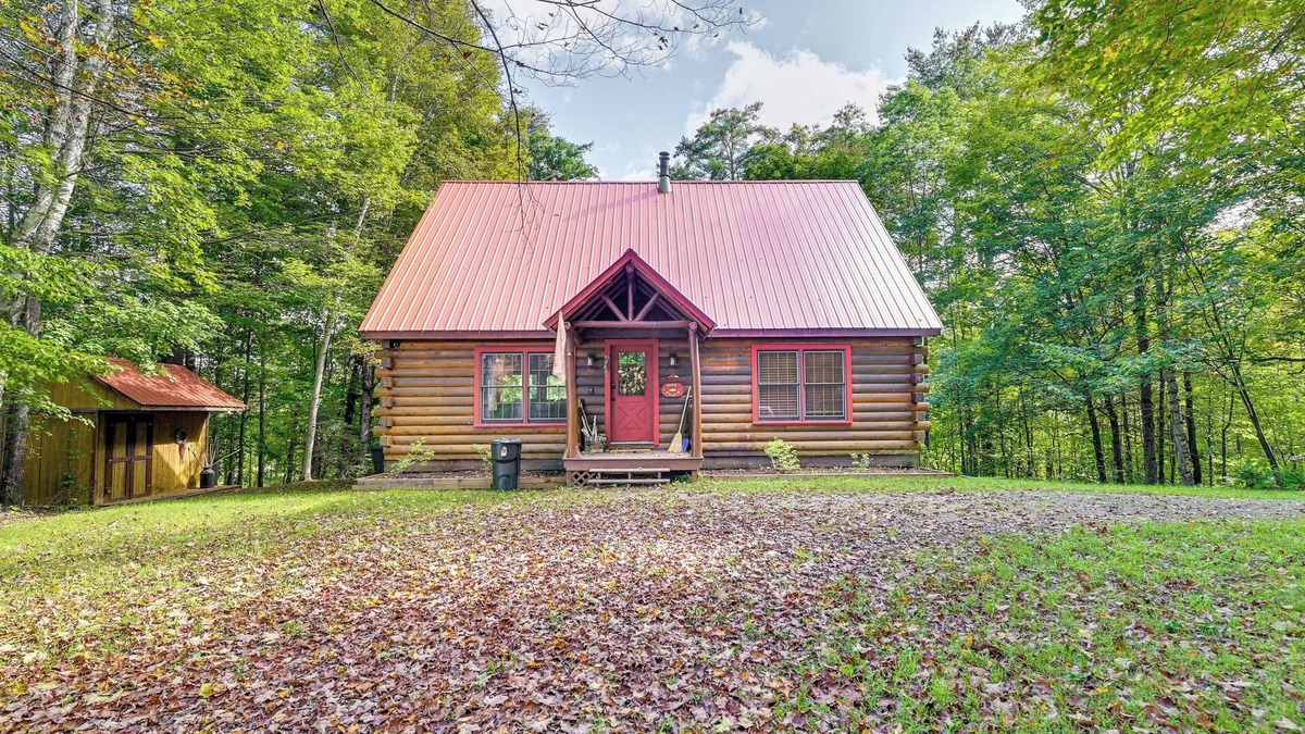 North Creek Cabin | Gore Mountain Cabin: Game Room & Fire Pit