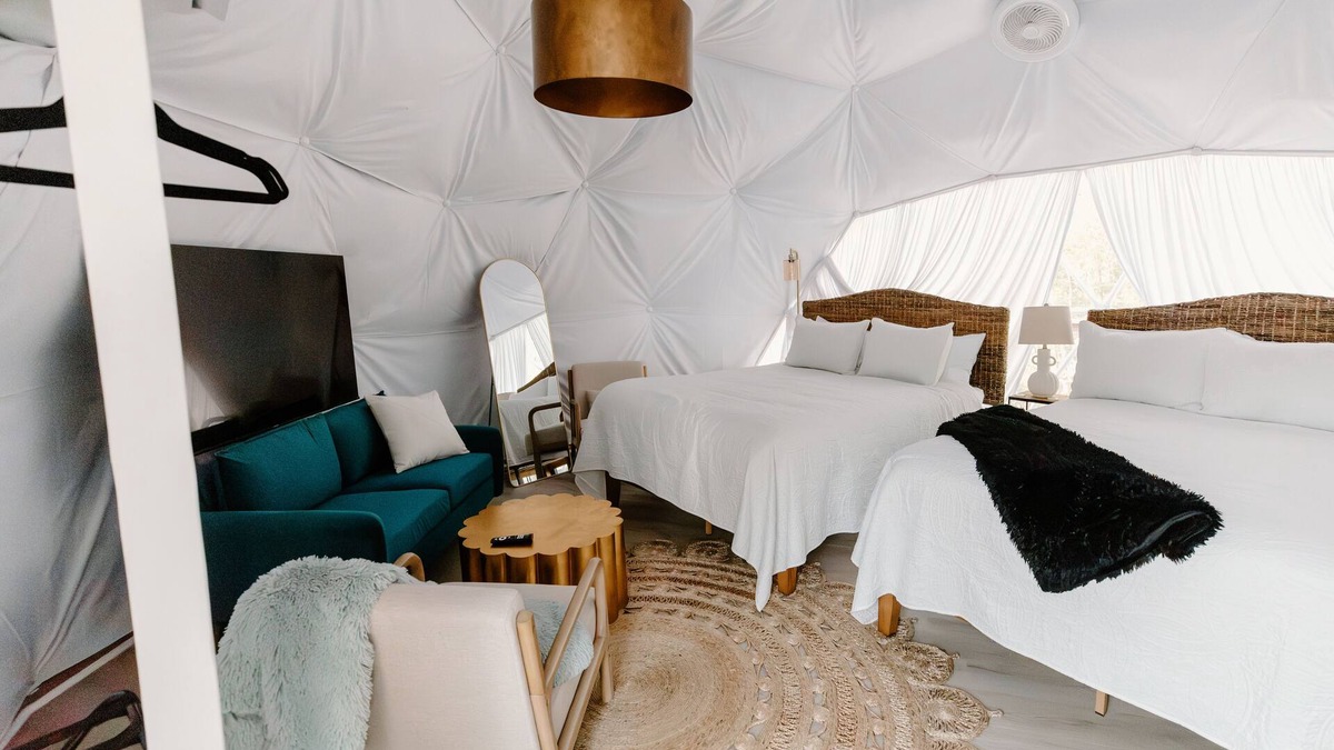 Burton House | Gorgeous Dome in Woods Sleeps 4 Near Round Top