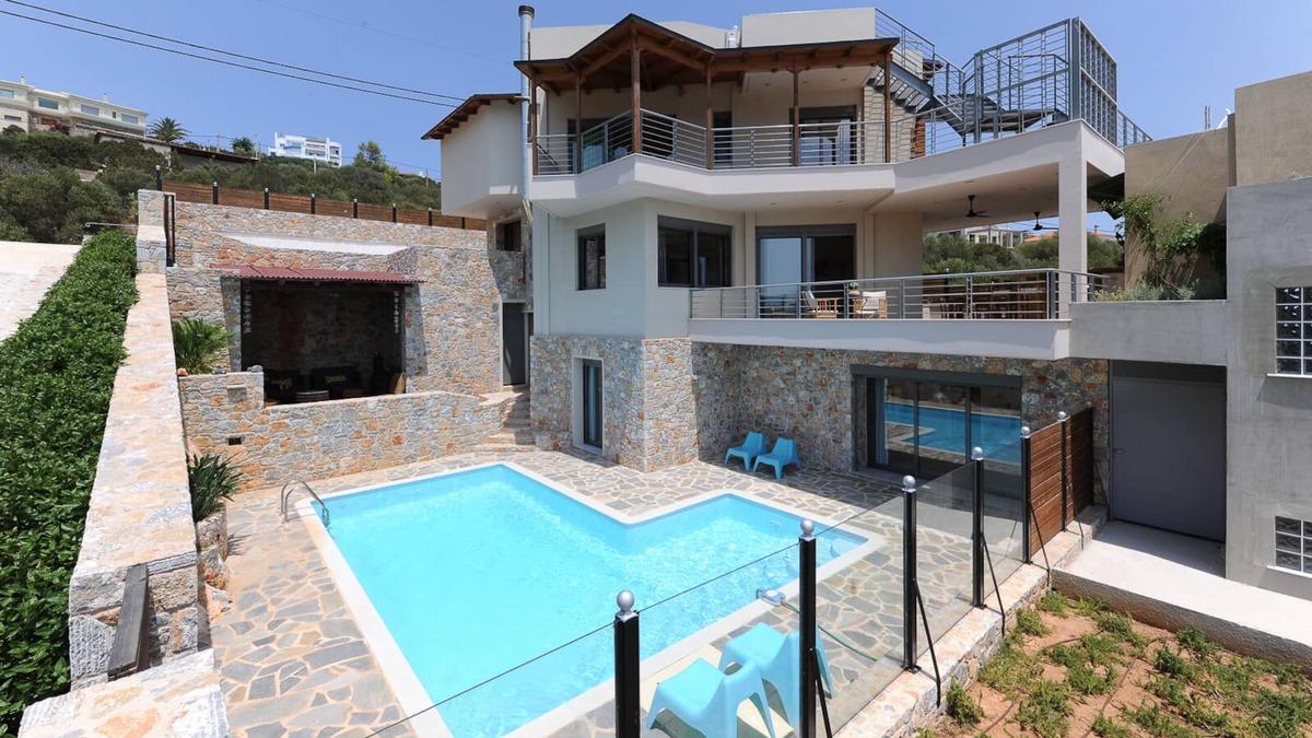Marathon Villa | Gorgeous Eco Friendly Seaside Villa Nefeli .