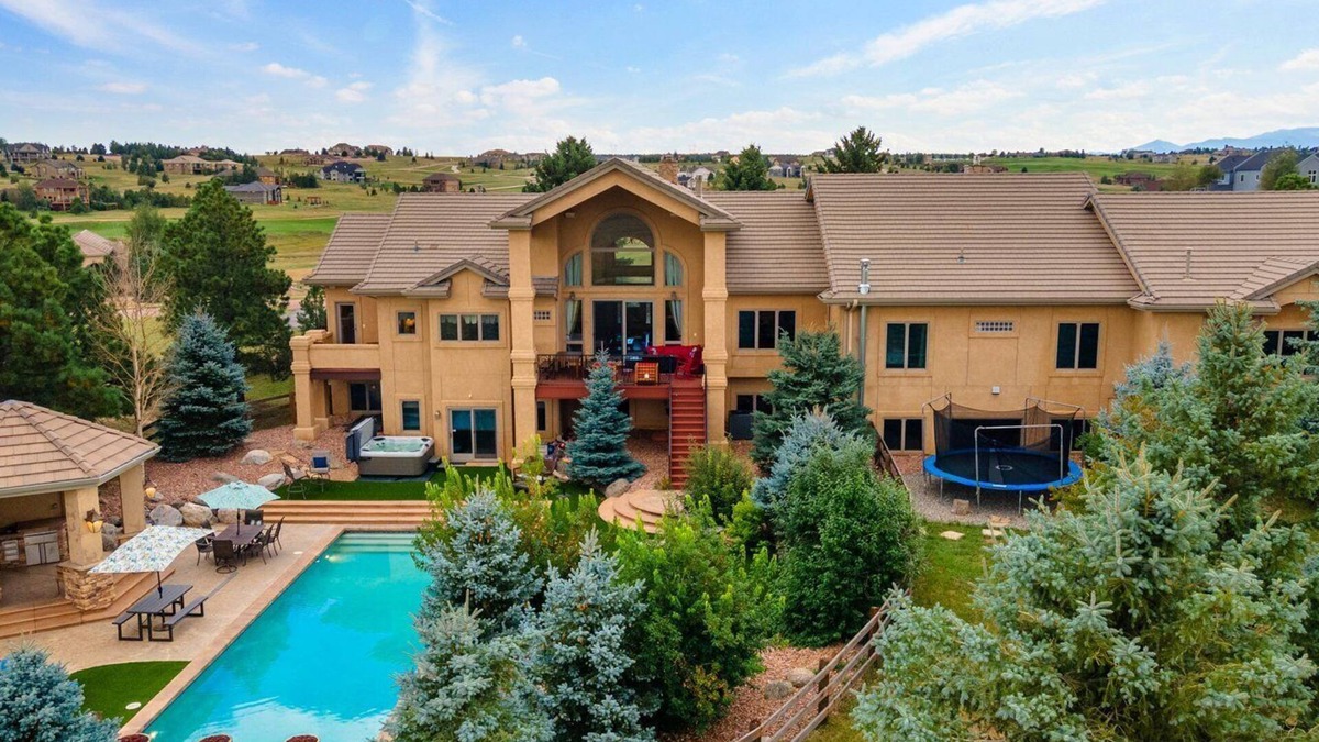 Monument House | Gorgeous Estate with Mountain views, OUTDOOR POOL/Hot Tub, Gym, close to USAFA