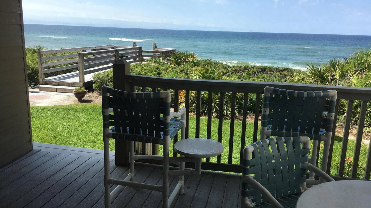 Seacrest Condo | Gorgeous Gulf Front Condo on 30A! Back Porch Opens to Private Beach