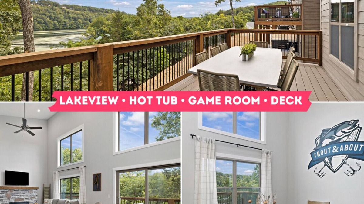 Branson Cabin | Gorgeous Lake Cabin | Game Room | Deck | Hot Tub