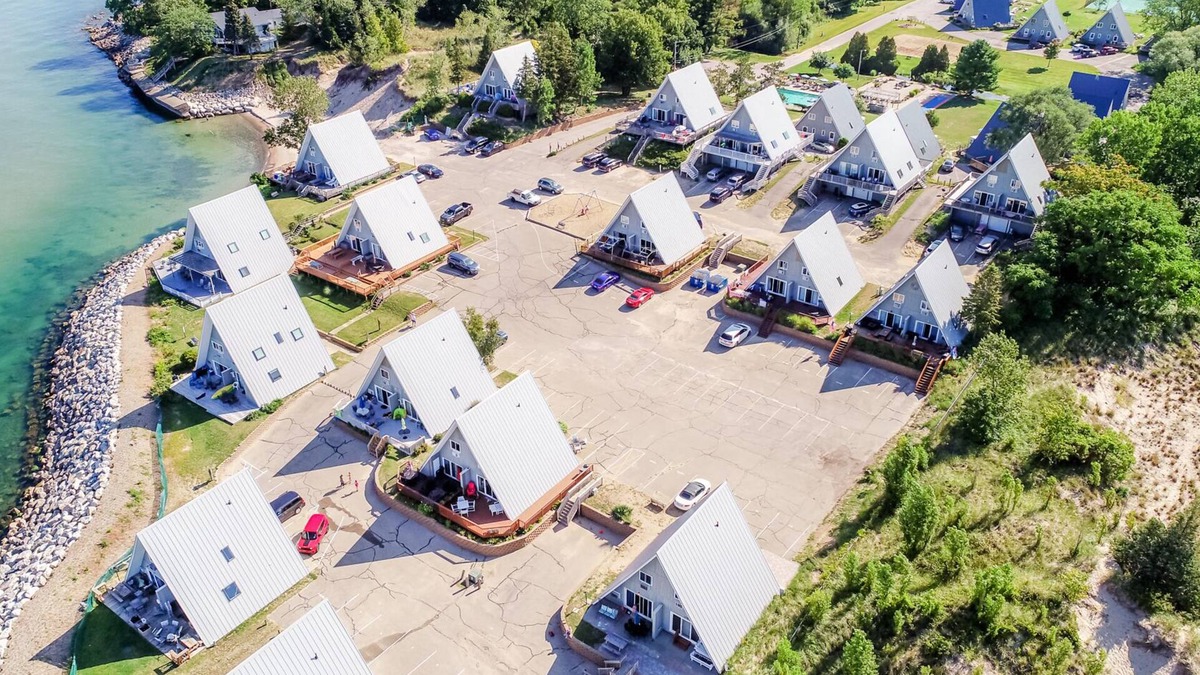 Stevensville Ski Chalet | Gorgeous Lake Michigan Views: Completely Remodeled and Steps from the Beach!