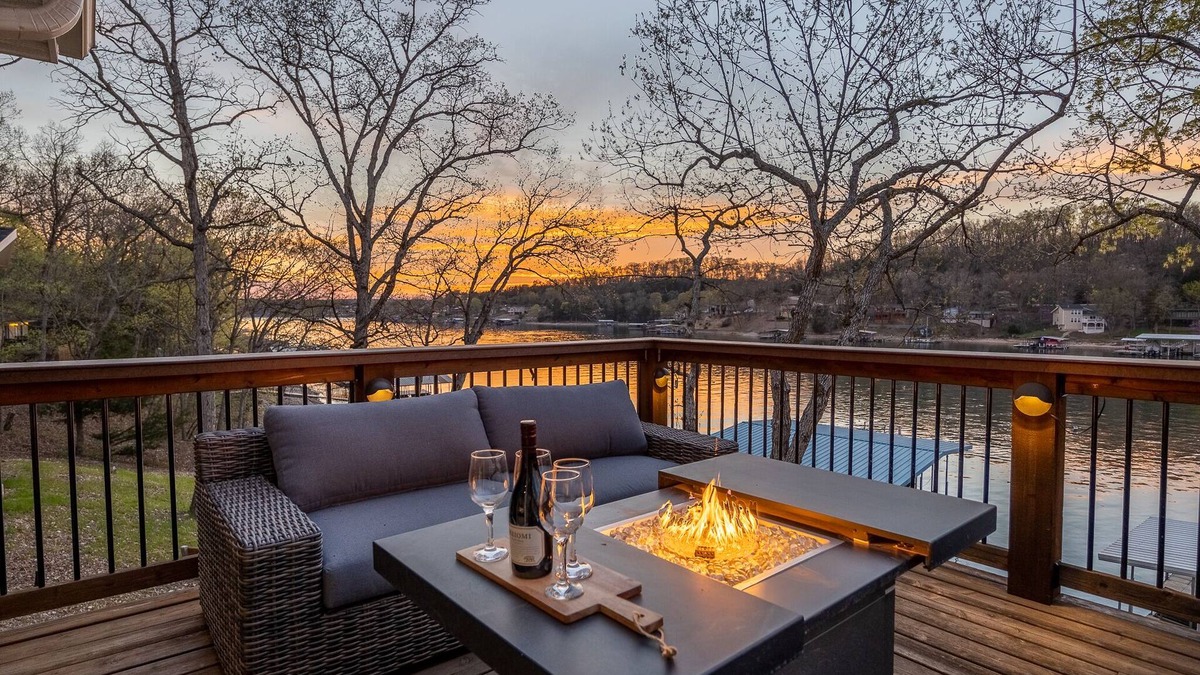 Rocky Mount House | Gorgeous Lakefront Home with Huge Dock with Bar, Cedar Creek Retreat
