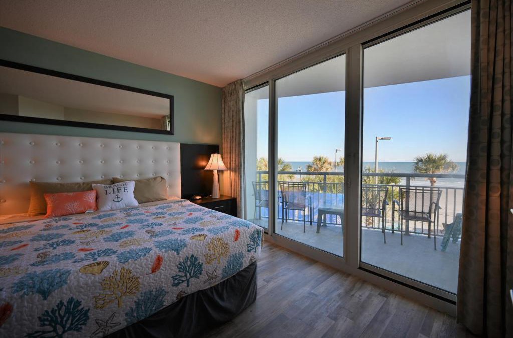 Downtown Myrtle Beach Apartment | Gorgeous Ocean Front Condo 2bd 2 full baths, 2 balconies