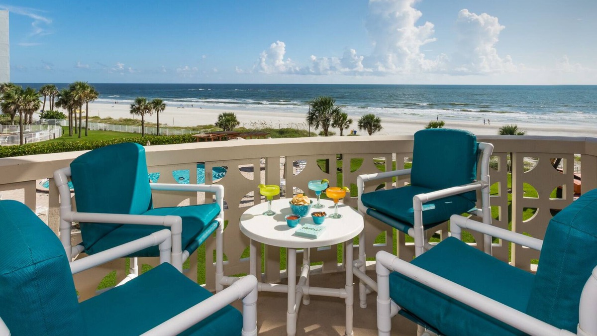 New Smyrna Beach Condo | Gorgeous Oceanfront Condo-Walk to Flagler-Updated Beachy Chic-Best NSB Location!
