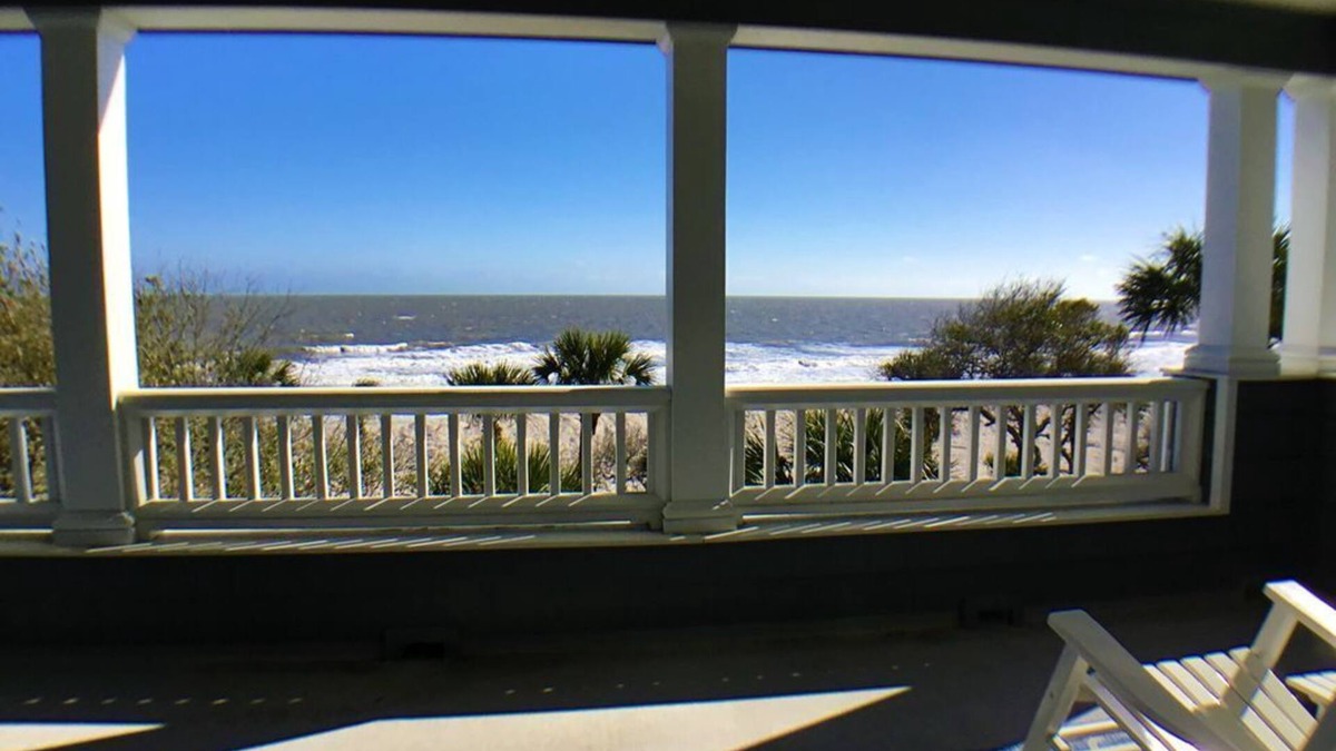 Edisto Island House | Gorgeous Oceanfront 6 bdrm, 6 ba. home, heated swim spa, elevator, private!