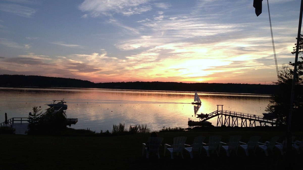 East Boothbay Condo | Gorgeous Oceanfront Sunsets With Dock and Beach at Low Tide!