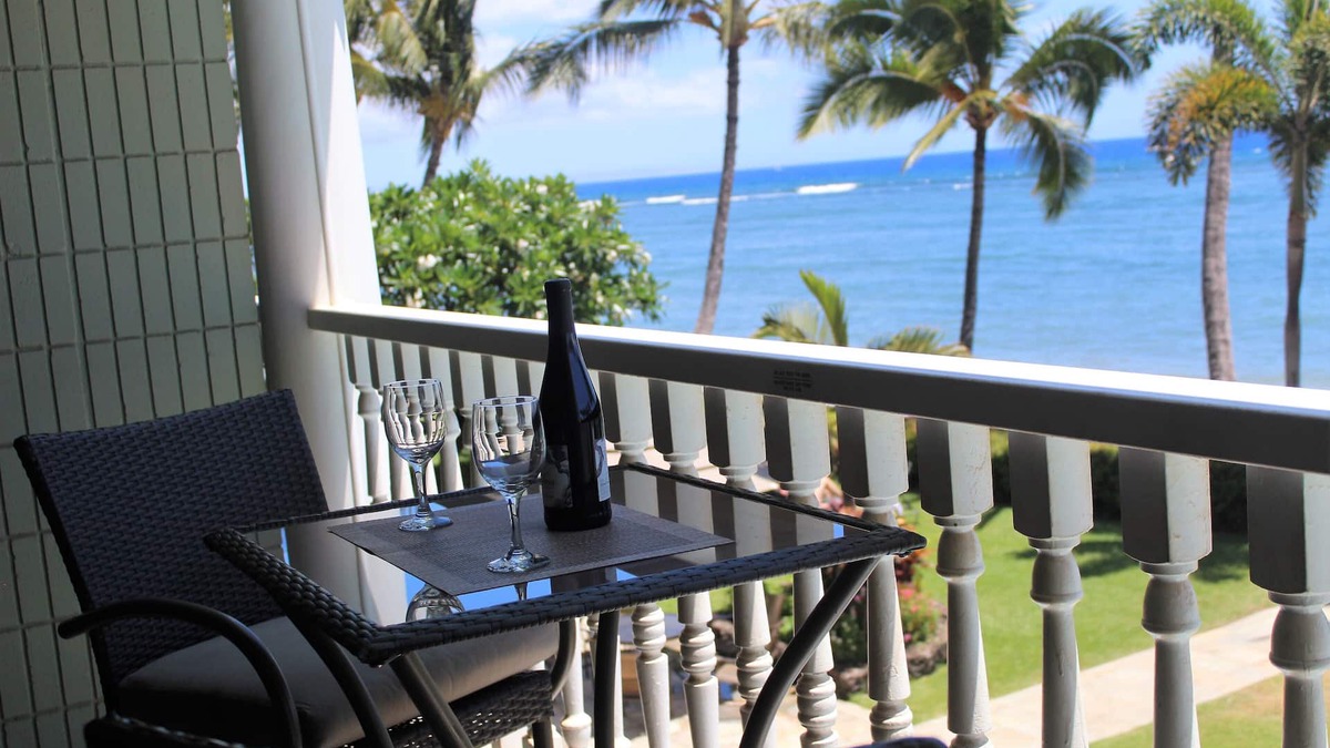 Historic Lahaina Front Street Condo | Gorgeous Oceanfront Studio at Lahaina Shores Beach Resort