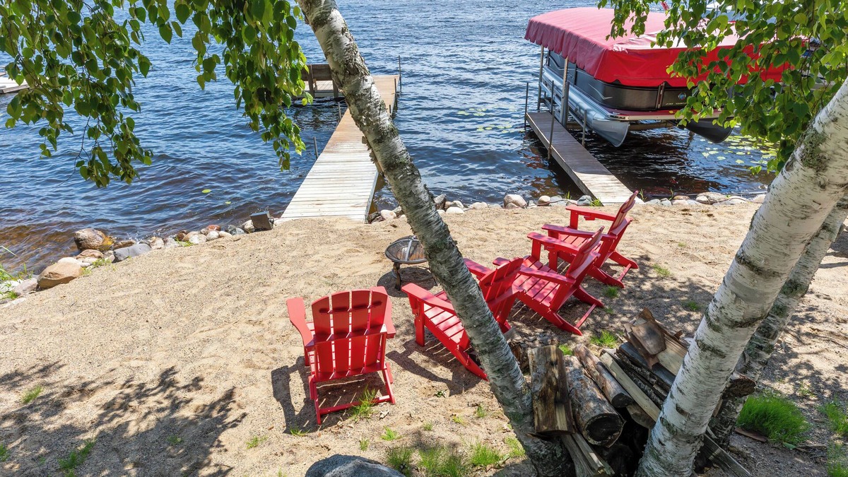 Lake Shore Cabin | Gorgeous private lake lot on Upper Gull for the perfect summer cabin getaway.