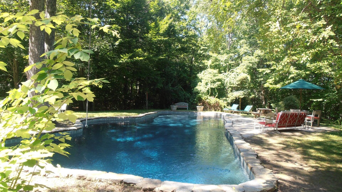 Amagansett North House | Gorgeous Secluded Oasis! Giant Pool ~ Hot Tub ~ 20 Acres Of Secluded Privacy!