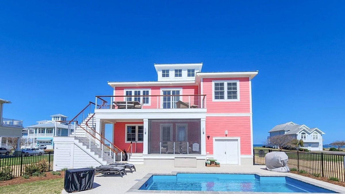 Cape Charles House | Gorgeous water views, a private swimming pool & easy access to private beach!