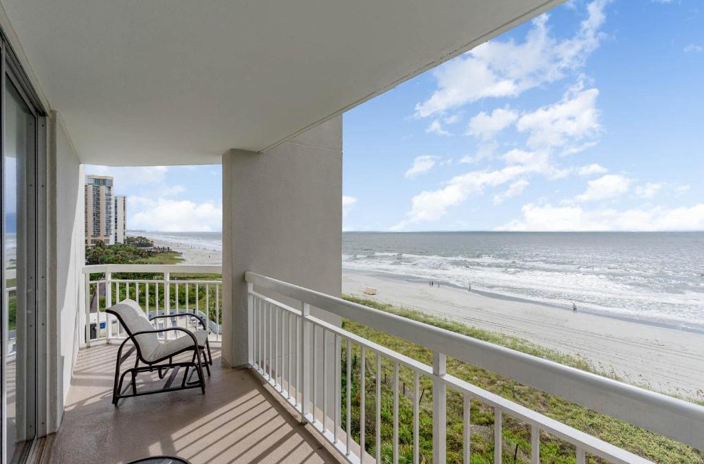 Arcadian Shores Apartment | Gorgeously remodeled 2 bedroom ocean front unit - 509 South Hampton condo