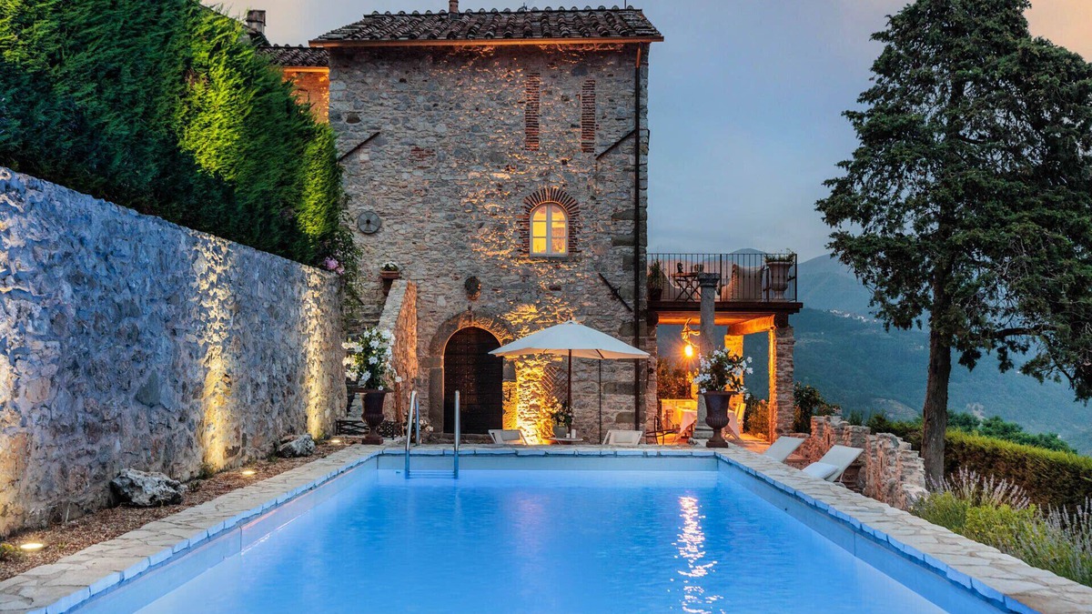 Rocca Villa | Gran Burrone, a Luxury Castle with Pool in Borgo a Mozzano close to Lucca and Garfagnana