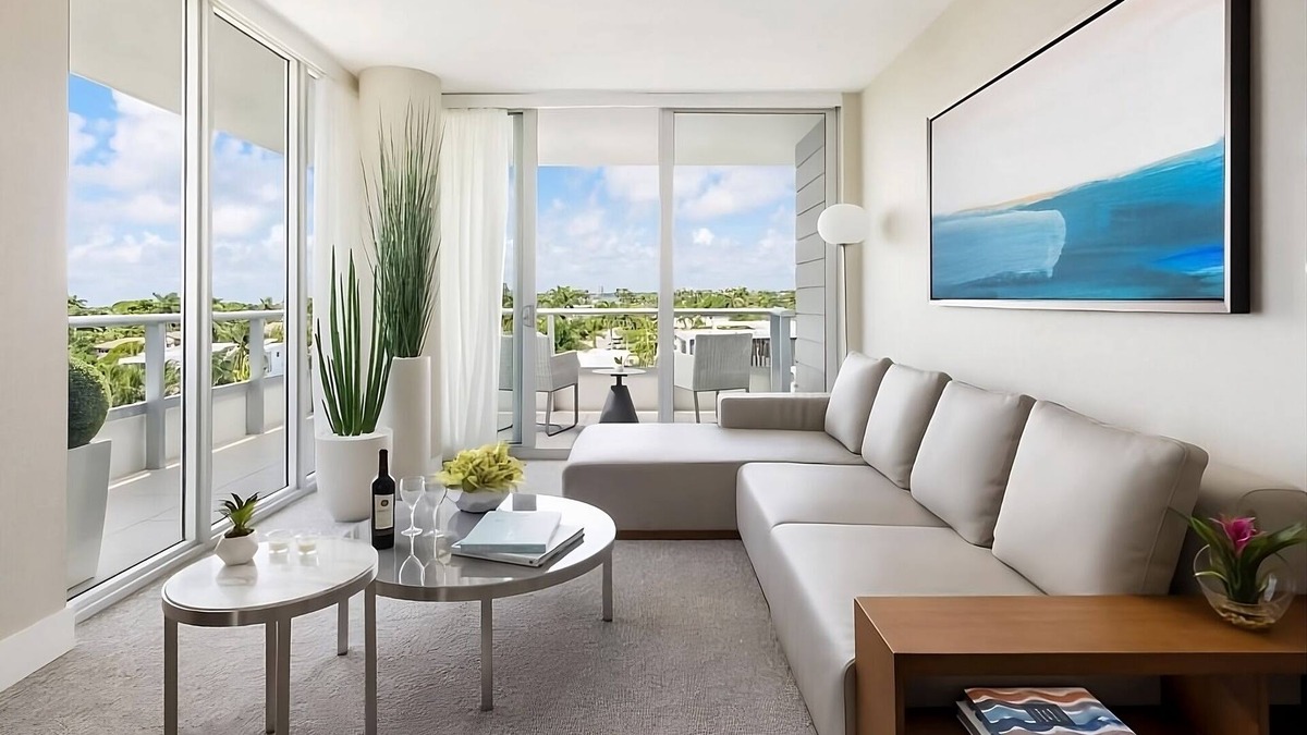 Bay Harbor Islands Hotel | Grand Deluxe 1BR Suite King With Balcony at The Altair Hotel Bay Harbor Miami!