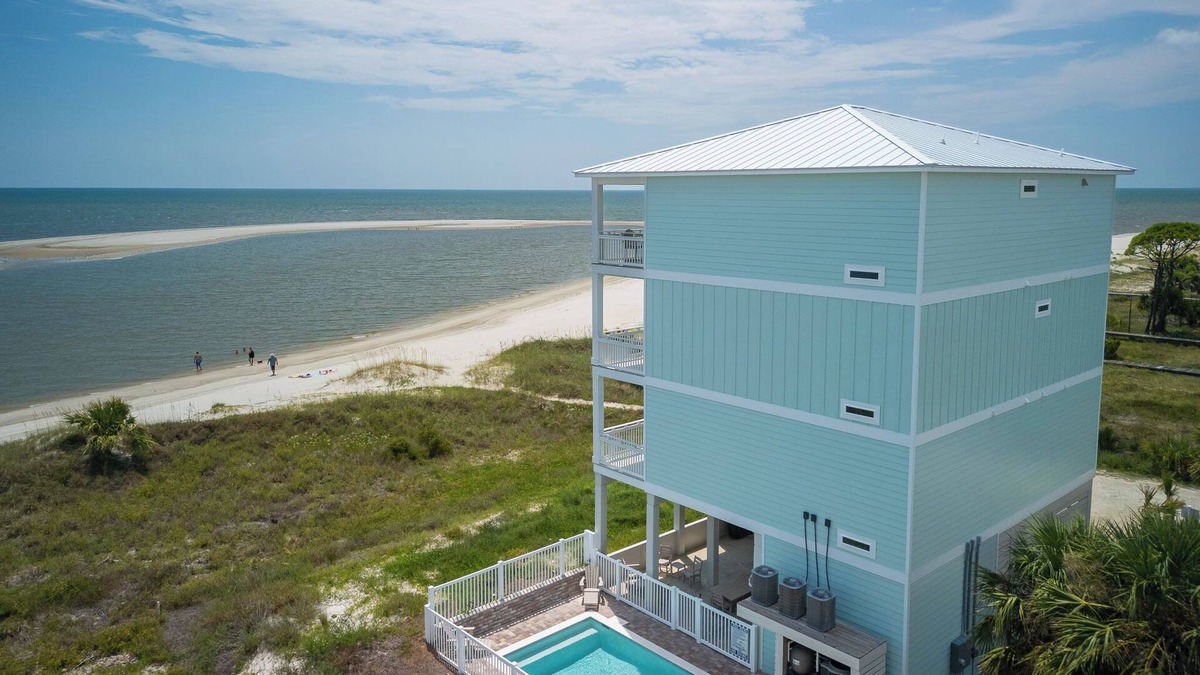 Indian Pass House | Grand new construction, gulf front, private pool, elevator, pet friendly!