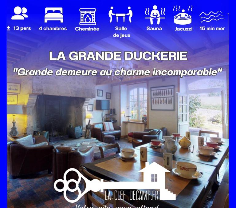 Tamerville House | Grande Duckerie 13pers SPA Baby-Foot 15min Mer