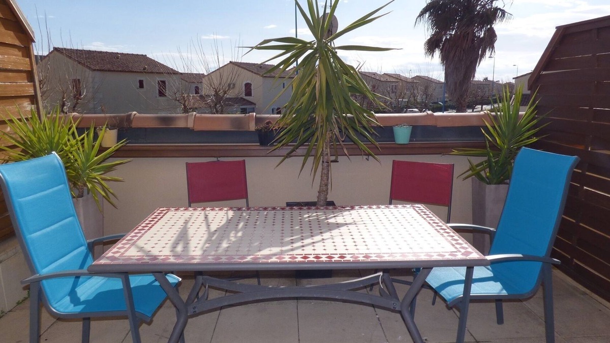 Narbonne-Plage Apartment | Grandes Bleues, Appartement T3 Duplex, Piscine, Narbonne Plage