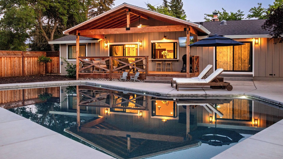 Granite Bay House | Granite Bay Farmhouse Retreat with Pool & Outdoor Oasis
