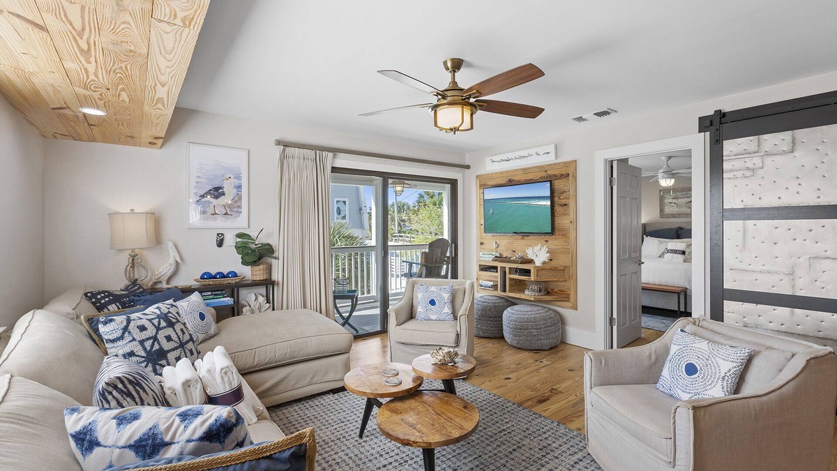 Grayton Beach Condo | Grayton Beach Villas 103 - Gulf View, Grayton Beach, 30A, Steps to the Sand!