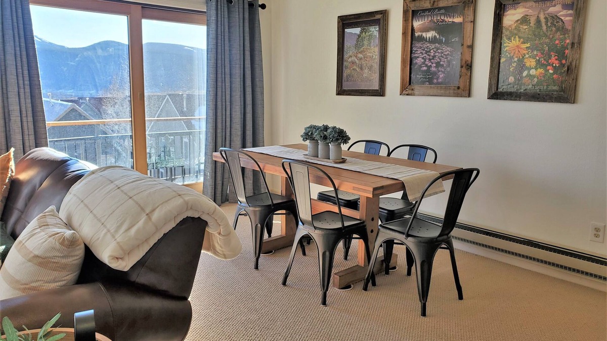 Crested Butte Condo | Great mountain views & convenient location in Mt. Crested Butte!