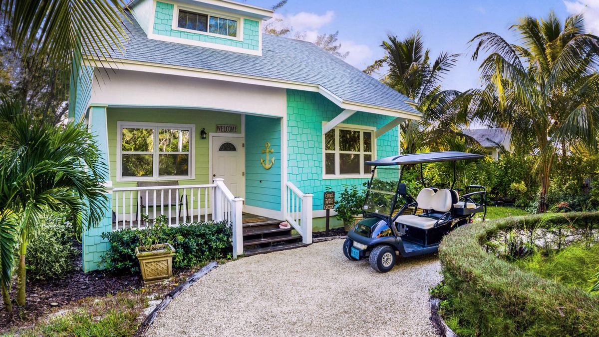 Spanish Wells House | Green Turtle/Beach/Free GolfCart/Kayak/Umbrella/Chairs/Quiet Dead End