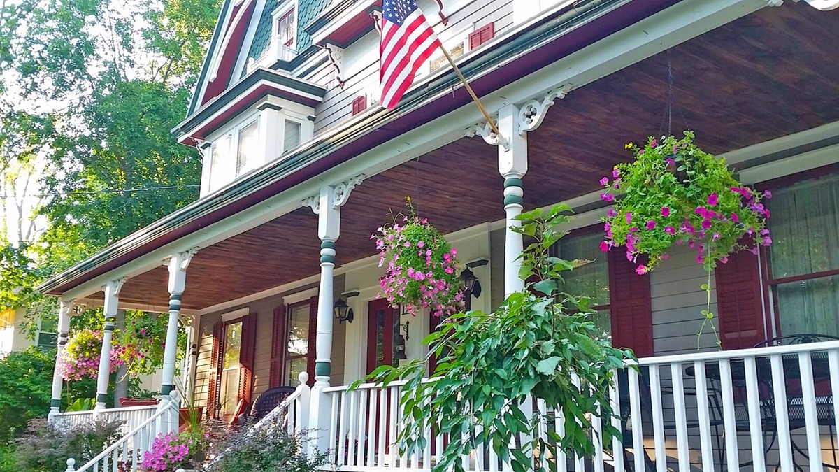 Slingerlands House | Grey Gables Circa 1887 Carpenter Gothic Victorian Duplex