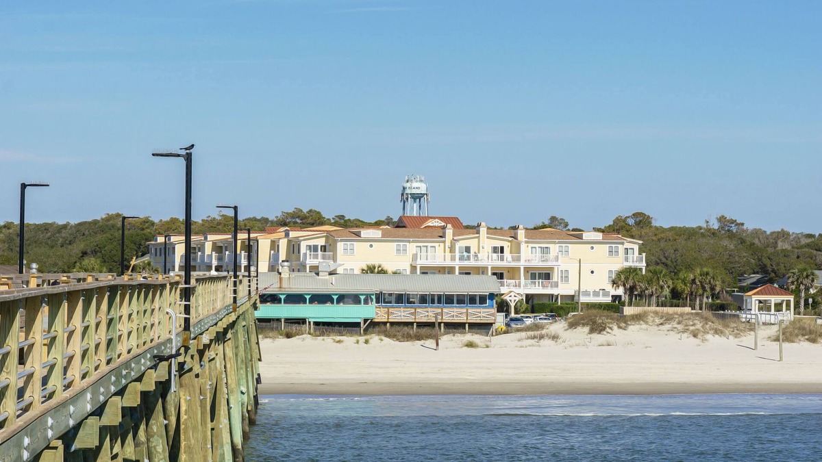 Yaupon Beach Condo | Greyt Escape: Lovely, Ocean View Condo Across from OKI Pier with Community Pool,