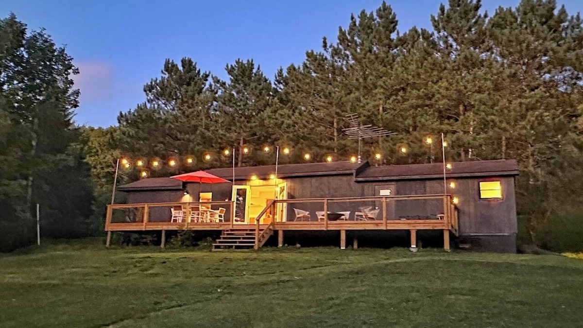 Bovina Center House | Groovy 2-bedroom clubhouse on 5 private acres in the Western Catskills