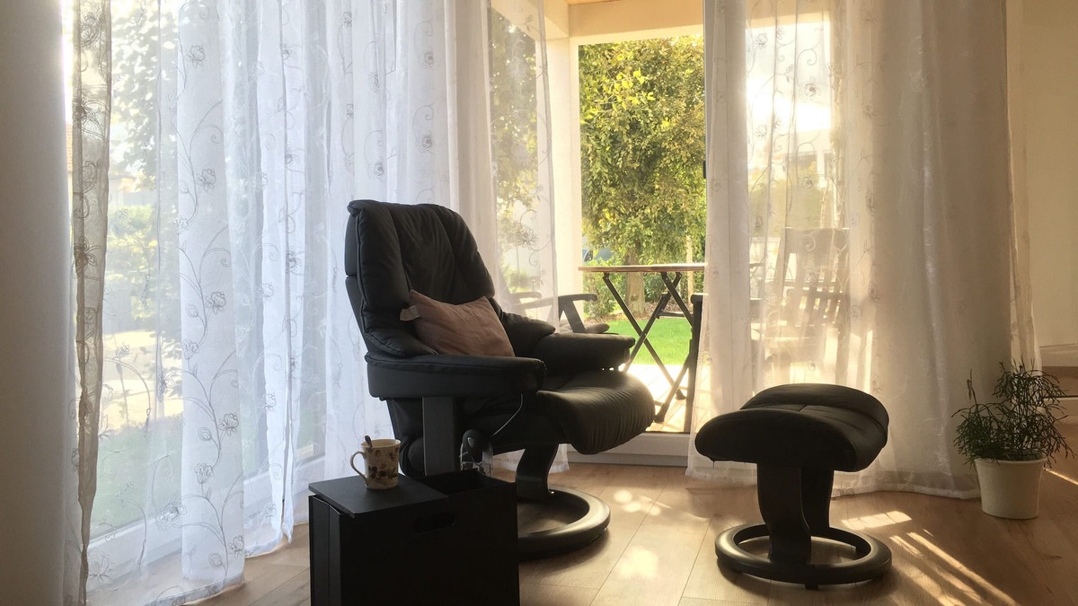 Bad Konigshofen Apartment | Ground-floor, disabled-friendly vacation apartment with small terrace, adjoining sunbathing lawn and lockable bicycle storage room