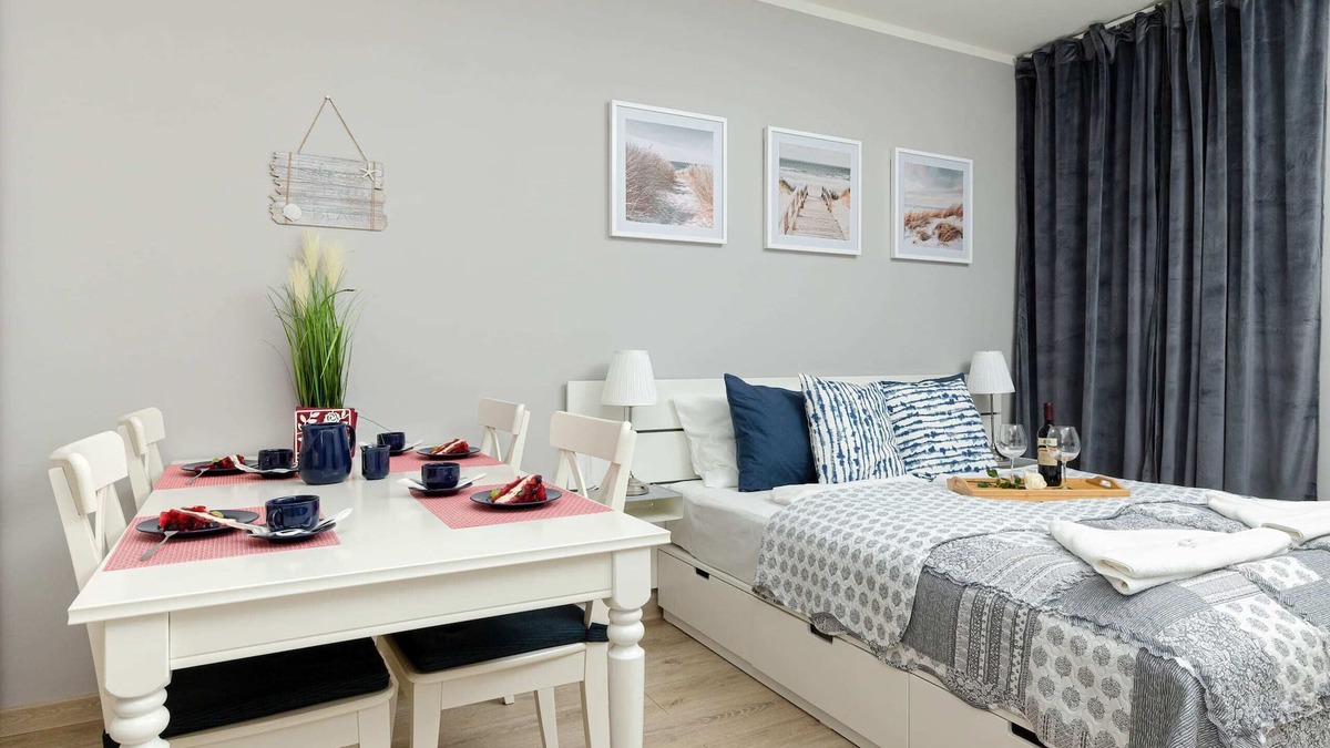 Pobierowo Apartment | Grunwaldzka 6B | Studio by the Beach | Balcony