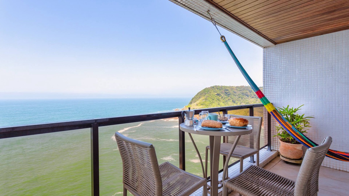 Loteamento Joao Batista Juliao Condo | Guaruja Cobertura com vista o mare and private swimming pool