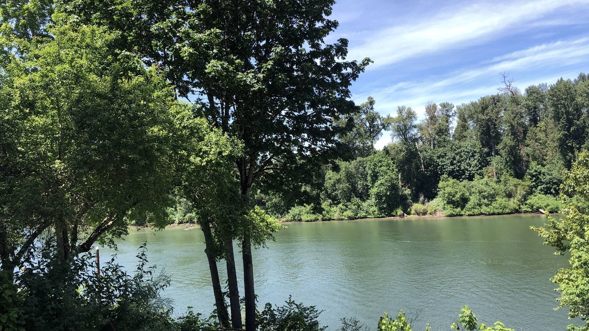 Canby House | Guest Pool House on Riverfront Estate Inside Molalla State Park