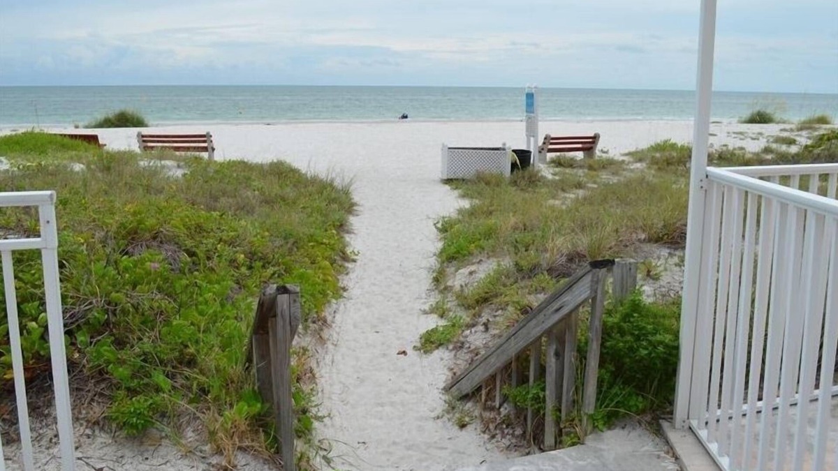 Indian Shores Condo | Gulf and Intercoastal Views, Sleeps 5 Beach just steps across the street!