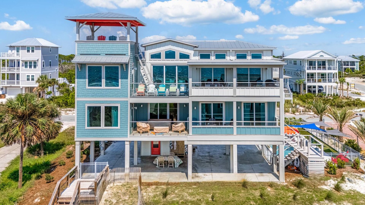 Cape San Blas House | Gulf Front on North Cape San Blas w/Private Pool and 360-Degree View Watchtower