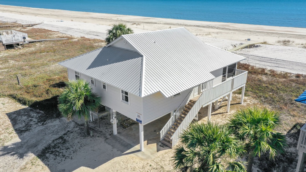 Port St. Joe House | Gulf Front, Single Level, Screened Porch ~ Road's End
