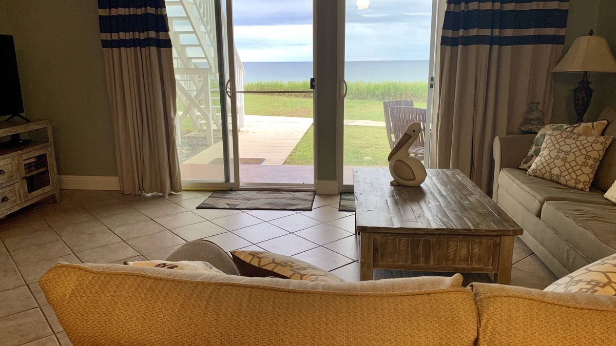 Seacrest Condo | Gulf Front! Spectacular View! 1 Bedroom w Pool & Umbrella/2 chair PRIVATE BEACH