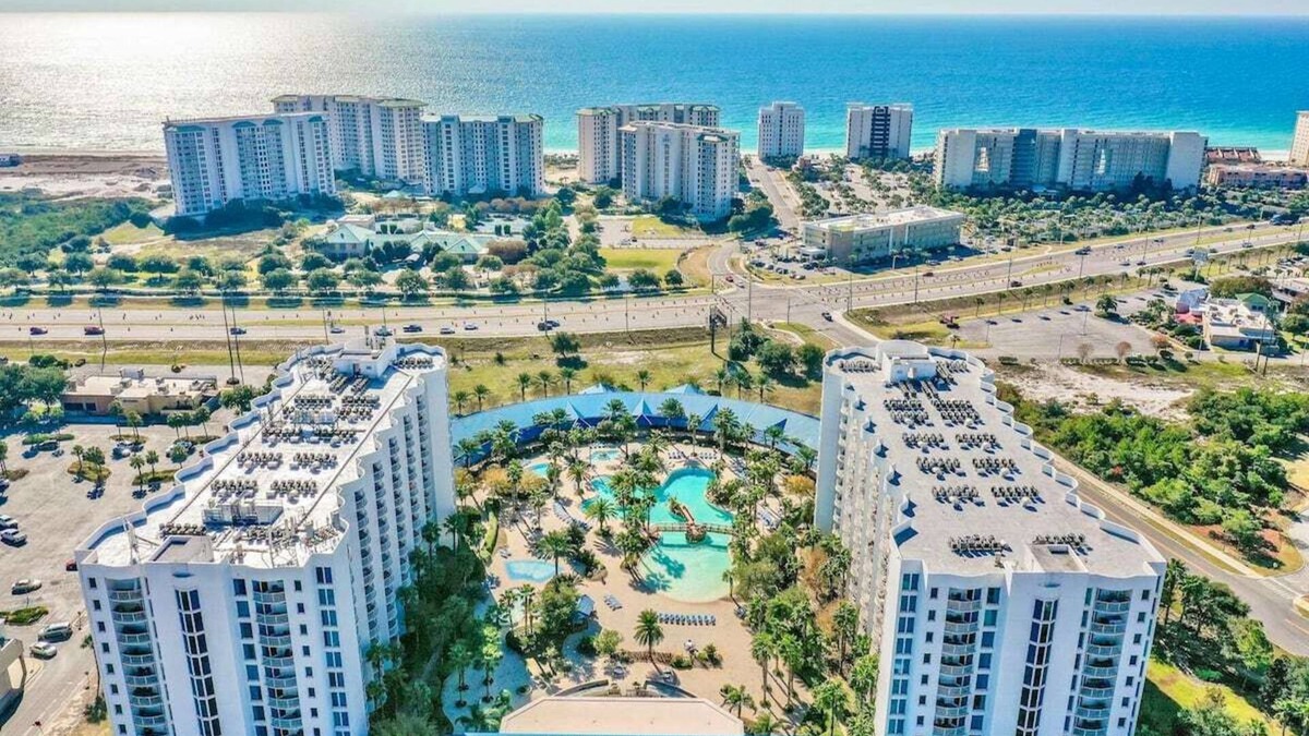 Fort Walton Beach - Destin Resort | Gulf View! 2bd/2ba. Near Beach. No Security Deposit!