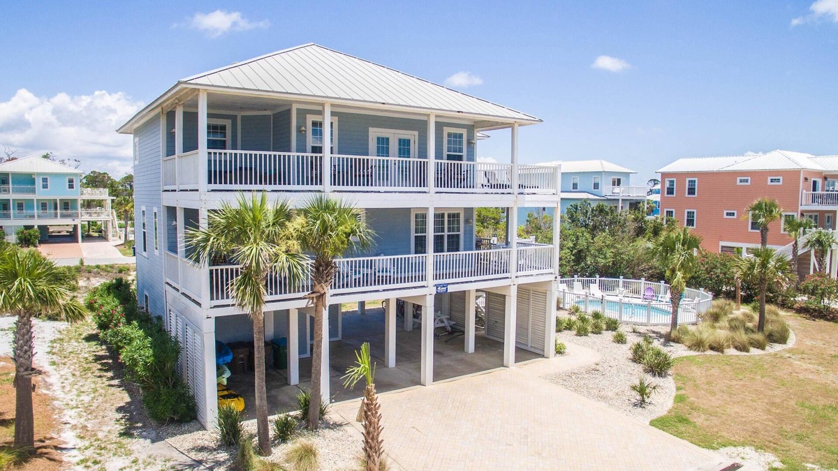 Seagrass House | Gulf Views, Private Pool, Steps to Beach, Cape San Blas, Pets Ok, Bikes & Kayaks