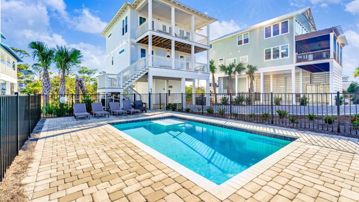 Cape San Blas House | Gulfview new construction w/private, heated pool and beach gear!