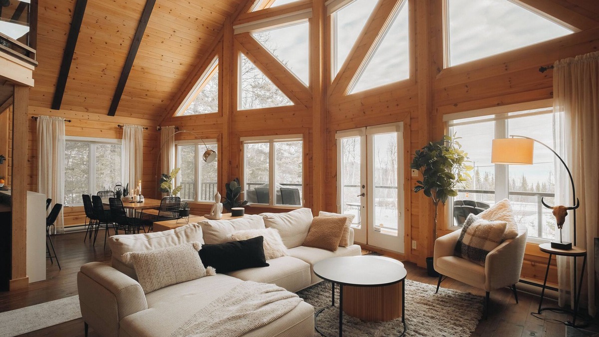 Saint-Joseph-de-la-Rive Ski Chalet | Hôtel à la maison - Chalet du bois, Spa et Vue