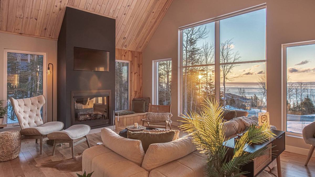 Saint-Joseph-de-la-Rive Ski Chalet | Hôtel à la maison - Chalet le Natür, Cozy & Spa